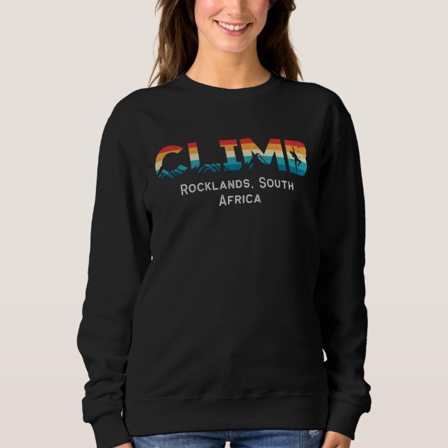 Sweatshirt Vintage Climb Rocklands South Africa Rock Climbing (Devant)