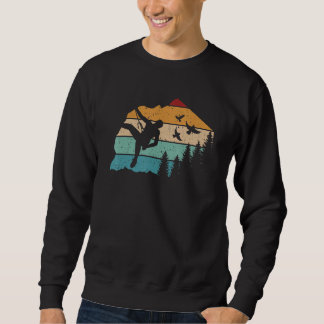 Sweatshirt Vintage Climbing Bouldering Rock Climber Climbing