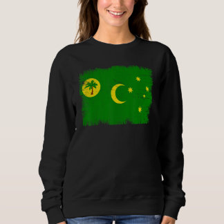 Sweatshirt Vintage Cocos Keeling Islands Flag Cocos Island