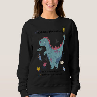 Sweatshirt Vintage Daddysaurus Awesome Daddy  Daddy Dinosaur