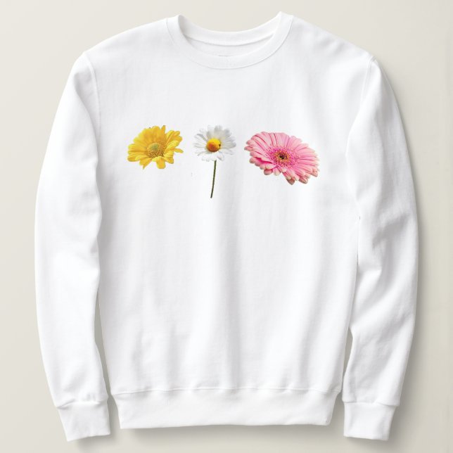 Sweatshirt vintage de fleur (Design devant)