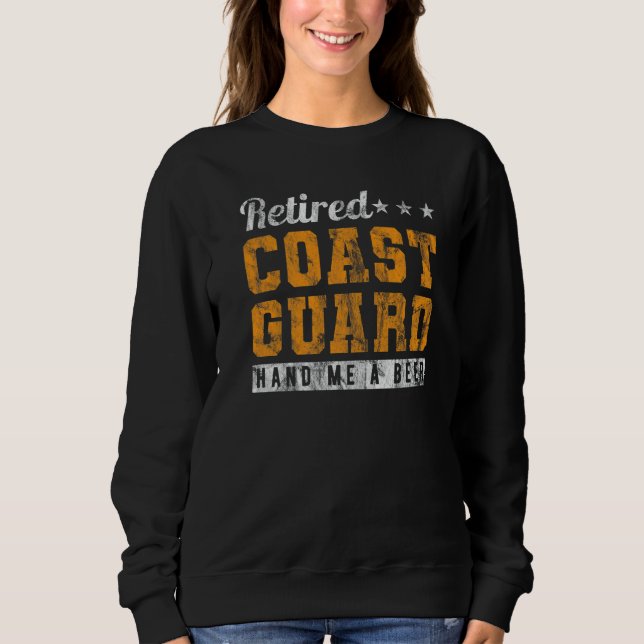 Sweatshirt Vintage de la Garde côtière (Devant)