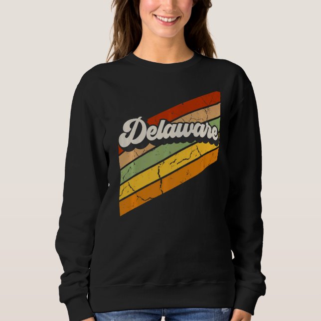 Sweatshirt Vintage Delaware 80s Retro (Devant)