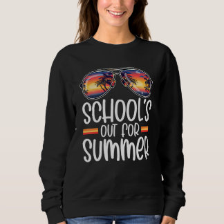 Sweatshirt Vintage Dernière Journée D'Écoles Pour L'Été