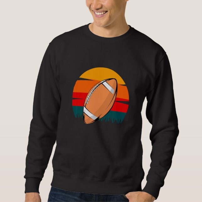 Sweatshirt Vintage Football  Football Player Soccer Fans Wome (Devant)