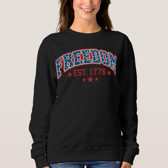 Sweatshirt Vintage Freedom 1776 Patriotic Arch American Herit (Devant)