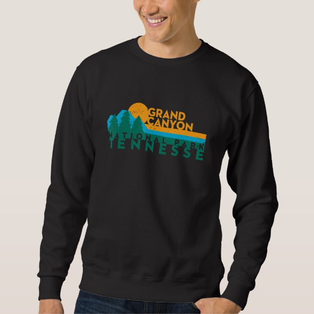 Sweatshirt Vintage Grand Canyon National Park Mountain Sunset (Devant)