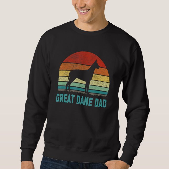 Sweatshirt Vintage Great Dane Dad  Dog (Devant)