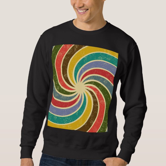 Sweatshirt Vintage Grunge Abstrait Arrière - plan nettoyable. (Devant)