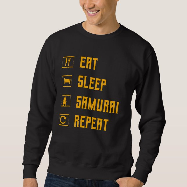 Sweatshirt Vintage guerrier japonais samouraï (Devant)