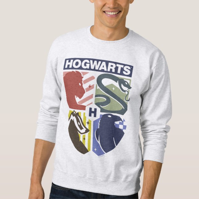 Sweatshirt Vintage HOGWARTS™ Stamped Crest (Devant)
