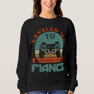 Sweatshirt Vintage I Amélioré À Fiancé Drôle Gamer Fiançaille