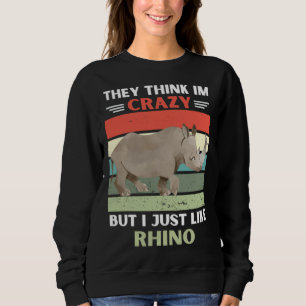 Sweatshirt Vintage Ils Pensent Que Je Suis Fou Mais J'Aime Ju