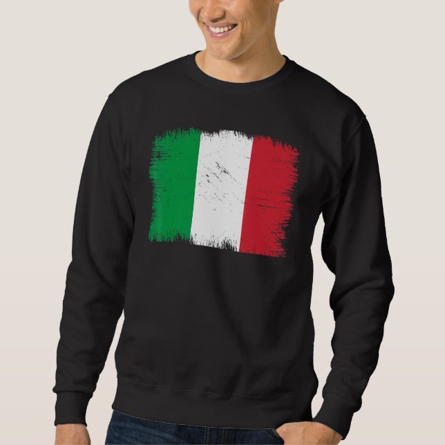 Sweatshirt Vintage Italy Flag Italian Independence Day (Devant)