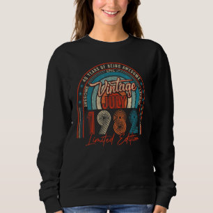 Sweatshirt Vintage Juillet 1982 40 Ans D'Être Impressionnant