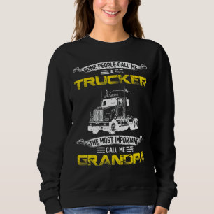 Sweatshirt Vintage le plus important appelez-moi Grand-père F