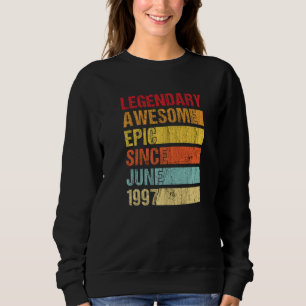 Sweatshirt Vintage légendaire épopée stupéfiante depuis juin 