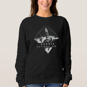 Sweatshirt Vintage Lighthouse Bar Harbour Parc national Acadi