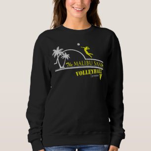 Sweatshirt Vintage Maliibu Beach Sands Coconut Tree Sunset Cl