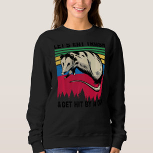 Sweatshirt Vintage Mangeons des ordures et nous faisons frapp