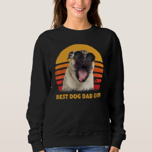 Sweatshirt Vintage Meilleur Carlin Chien Papa Jamais Puppy Fê