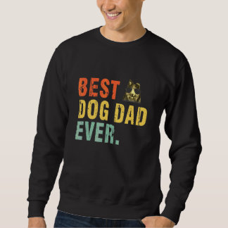 Sweatshirt Vintage Meilleur Chien Papa Jamais Shetland Sheepd