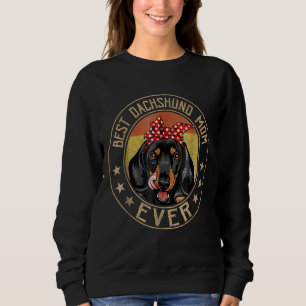 Sweatshirt Vintage Meilleur Dachshund Maman Jour des Mères de
