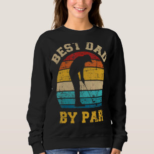Sweatshirt Vintage Meilleur Papa Par Disc Golf Hommes Fête de
