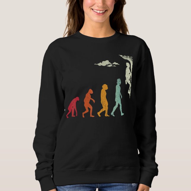 Sweatshirt Vintage Montagneuse Escalade Climber Bouldering (Devant)