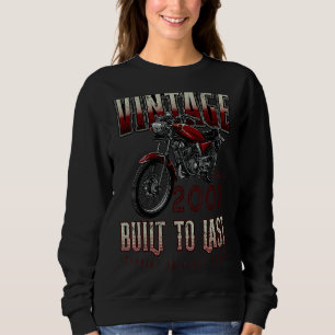 Sweatshirt Vintage Moto Bikers Moto Anniversaire Né