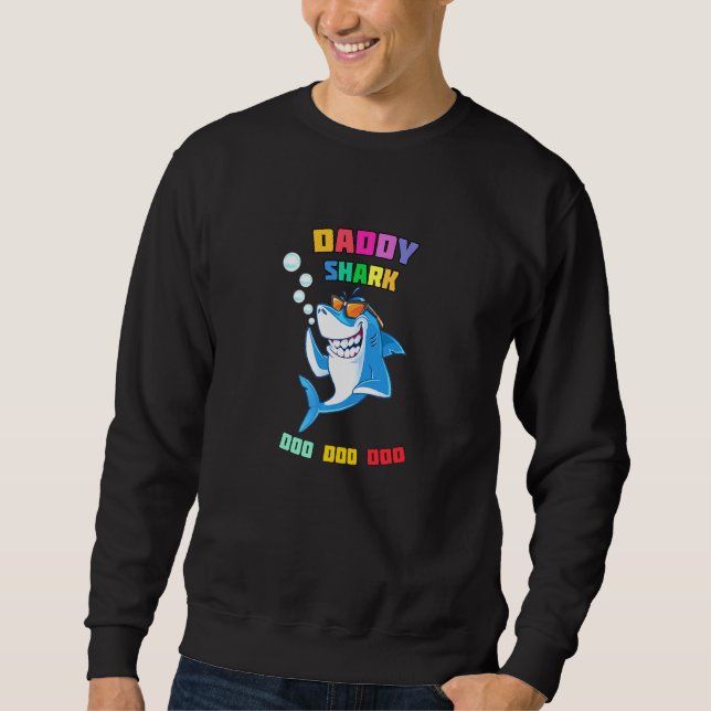 Sweatshirt Vintage Papa Requin Doo Doo Doo Amusement (Devant)