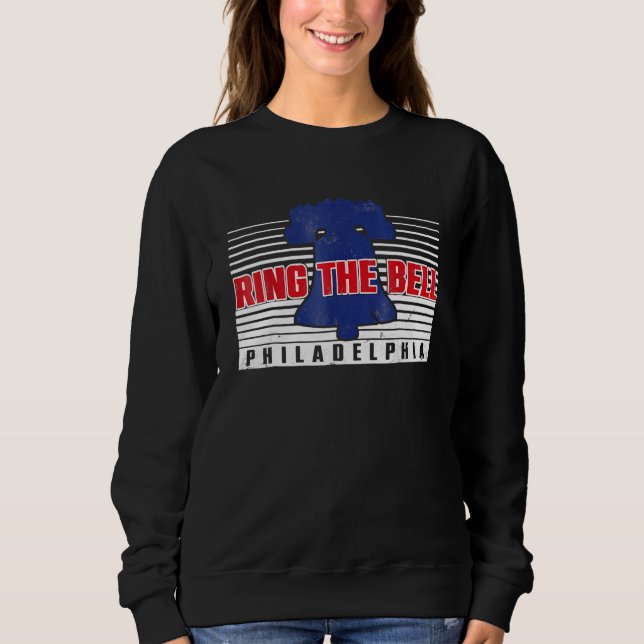 Sweatshirt Vintage Philly Bague Bell Philadelphie Baseball (Devant)