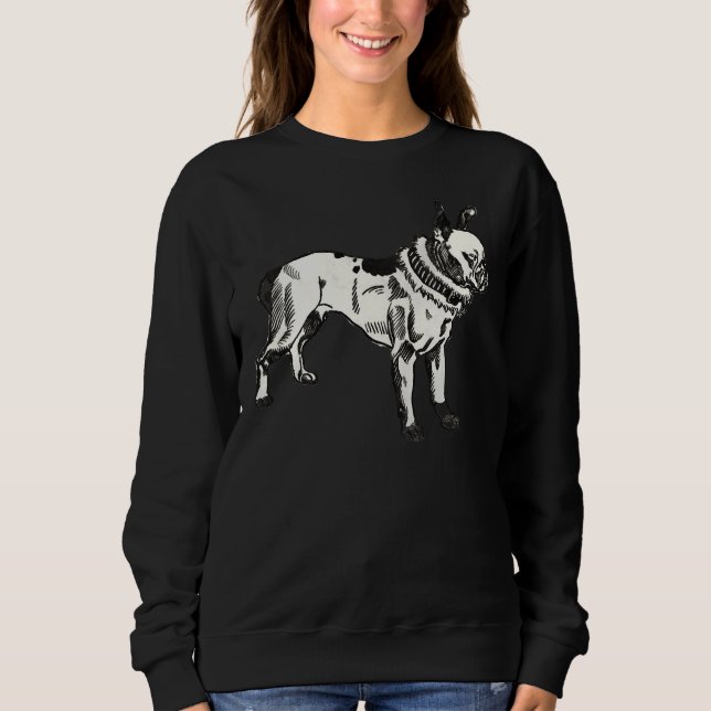 Sweatshirt Vintage Pitbull Terrier (Devant)
