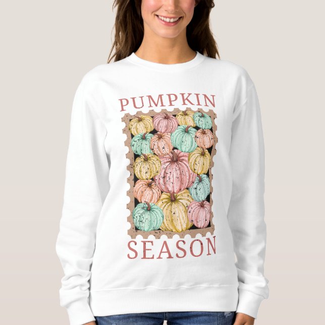 Sweatshirt Vintage Pumpkin Season (Devant)