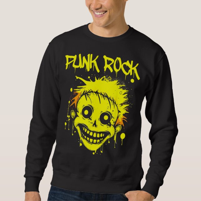 Sweatshirt Vintage Punk Rock Concert  Punk (Devant)