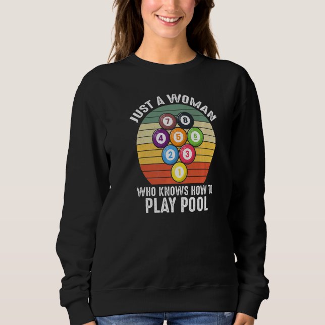 Sweatshirt Vintage Quote Pool Billiard 8 Ball   (Devant)
