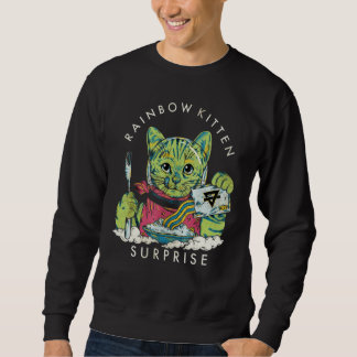 Sweatshirt Vintage Rainbow Kitten Surprise
