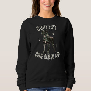 Sweatshirt Vintage Retro Coolest Cane Corso Maman Funny Puppy