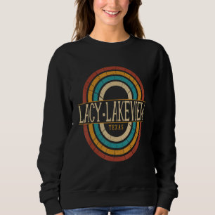 Sweatshirt Vintage Rétro Dentelle Lakeview Texas TX Femmes Ho