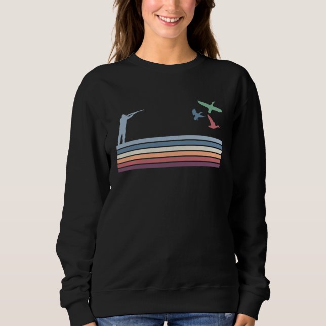 Sweatshirt Vintage Retro Duck Hunting (Devant)