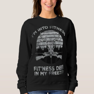 Sweatshirt Vintage Retro Je suis dans Fitness Fit'ness Deer i