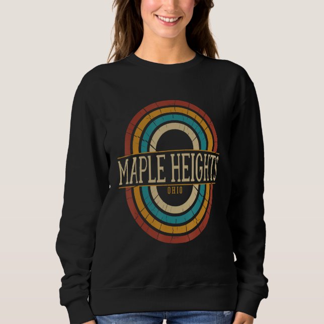 Sweatshirt Vintage Retro Maple Heights Ohio OH Souvenirs (Devant)