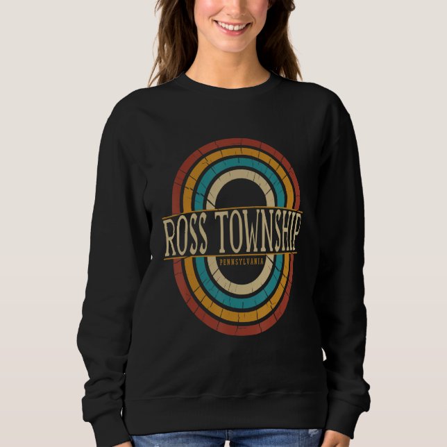 Sweatshirt Vintage Retro Ross township Pennsylvania PA Souven (Devant)