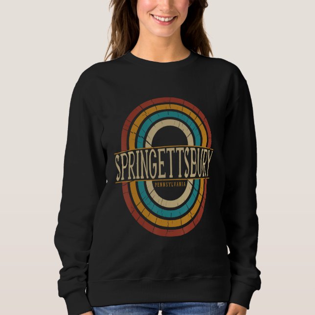 Sweatshirt Vintage Retro Springettsbury Pennsylvania PA Souve (Devant)