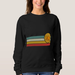 Sweatshirt Vintage Retro Style Sunset Fish Tank Wi-Fi