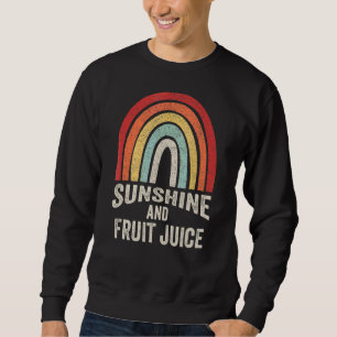 Sweatshirt Vintage Retro Sunshine Et Jus De Fruit Été