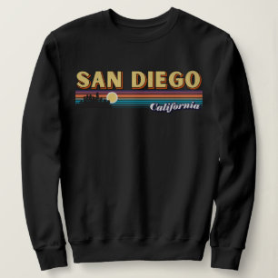 Sweatshirt Vintage San Diego California Retro Sunset