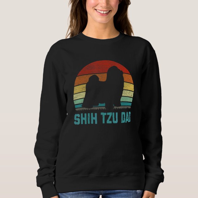 Sweatshirt Vintage Shih Tzu Dad  Dog (Devant)