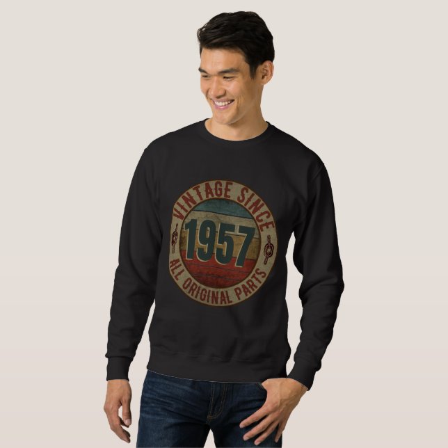 SWEATSHIRT VINTAGE SINCE 1957 ALL ORIGINAL PARTS (Devant entier)