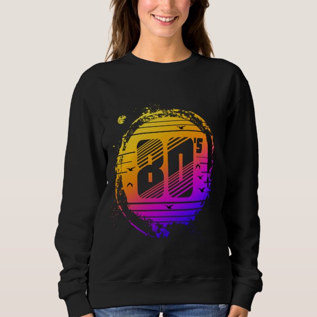 Sweatshirt vintage tendance années 80  (Devant)